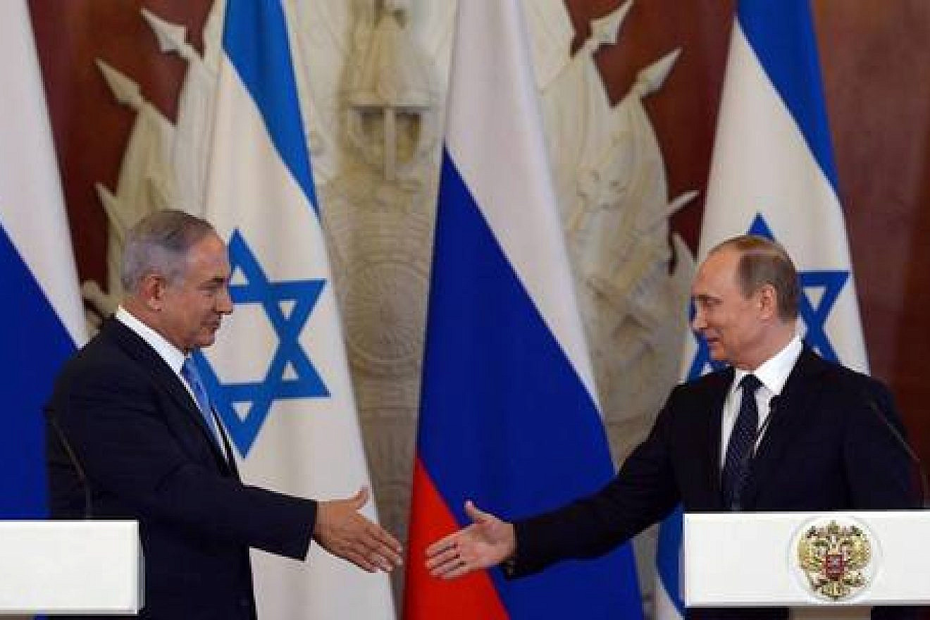 Israeli Prime Minister Benjamin Netanyahu and Russian President Vladimir Putin in Moscow on June 7, 2016. Credit: Haim Zach/GPO.