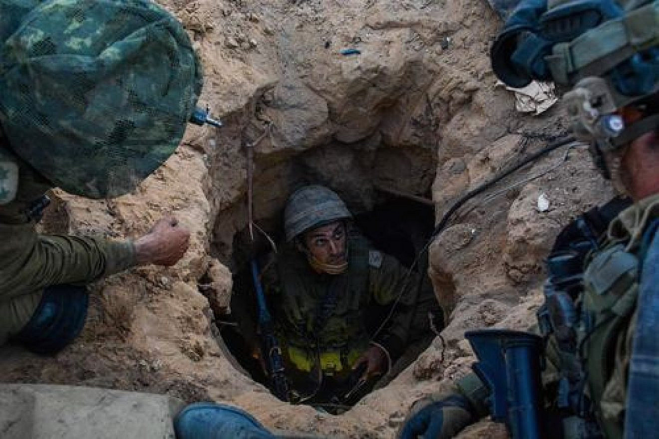Click photo to download. Caption: Israeli soldiers from the Givati Brigade seen at the entrance to a Hamas terror tunnel during Operation Protective Edge. Credit: IDF Spokesperson/Flash90.