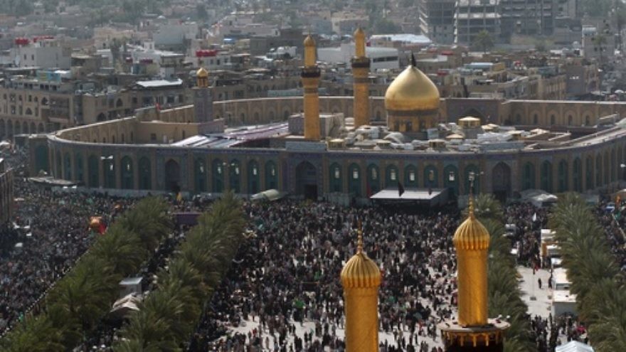 Shi’a Muslims gather around the Husayn mosque in Karbala, Iraq, after making a pilgrimage on foot during Arba'een, a 40-day period that commemorates the killing of Hussein ibn Ali, grandson of the Prophet Muhammad, and 72 of his followers at the Battle of Karbala in the year 680 B.C. That battle is seen as a source of the ongoing battle between Sunni and Shi’a Islam. Credit: SFC Larry E. Johns, USA, via Wikimedia Commons.