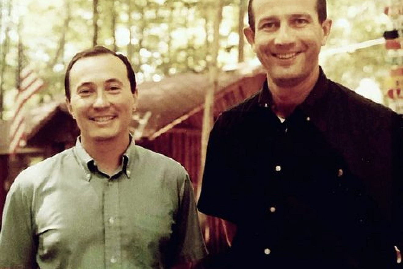 Neal Schechter (left) and Larry Stevens, co-founders of Camp Walden in Cheboygan, Mich., are pictured here at the camp during its inaugural season in 1960. Credit: Courtesy of Liz Stevens.
