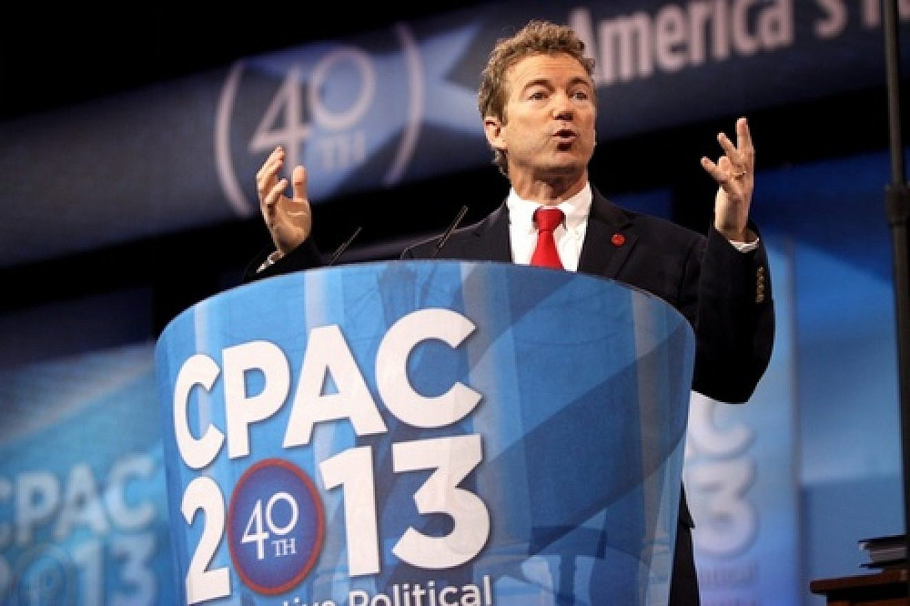 Click photo to download. Caption: U.S. Sen. Rand Rand Paul (R-KY) speaking at the Conservative Political Action Conference (CPAC) in Washington, DC, on March 14, 2013. Paul has won the CPAC conference straw poll of presidential contenders in both 2013 and 2014. Credit: Gage Skidmore.