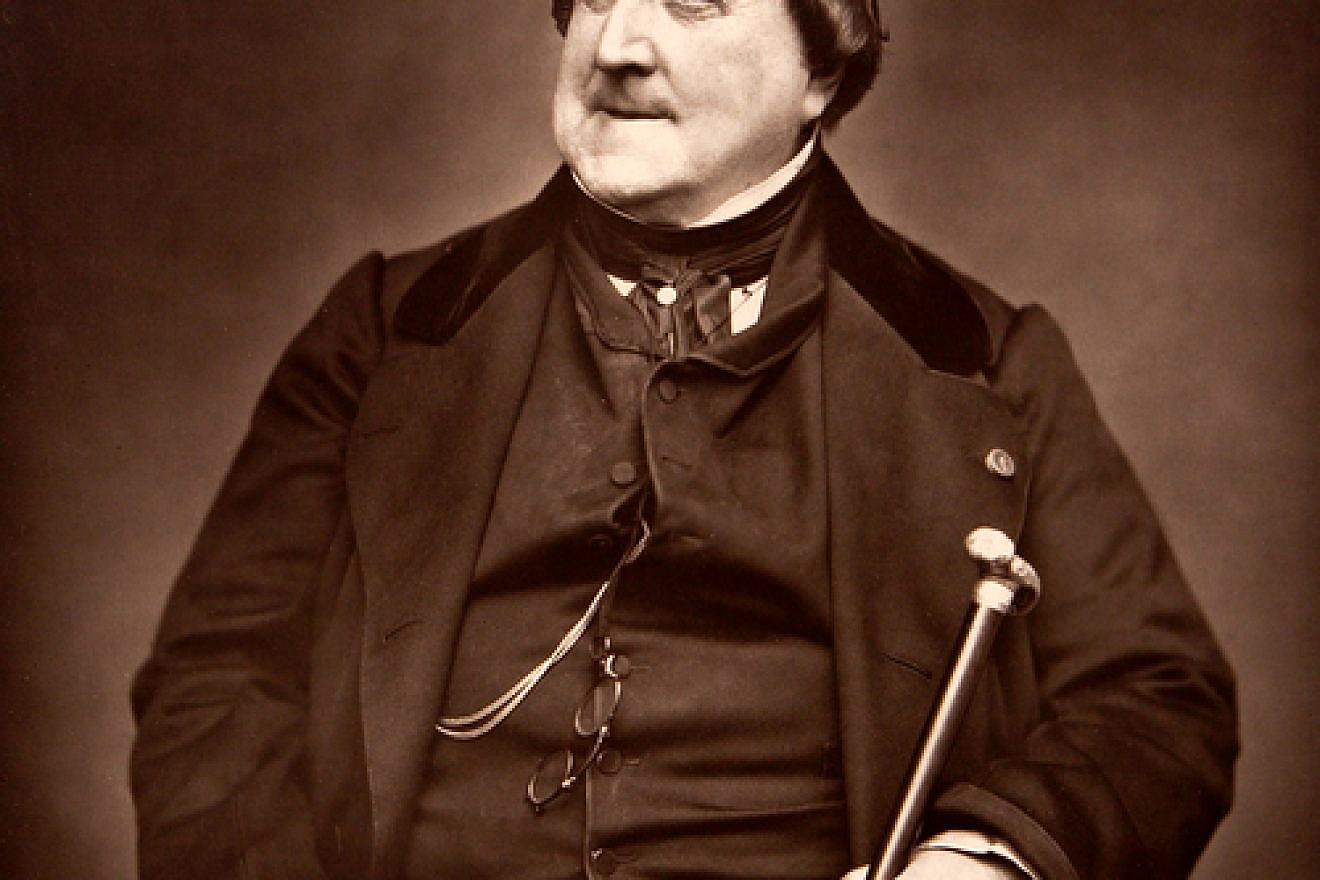 Click photo to download. Caption: Gioachino Rossini, whose classic 1800s opera “Moses in Egypt,” based on the biblical narrative, is the most recent of several opera productions in Europe misappropriated to vilify Jews and the Jewish state. Credit: Étienne Carjat via Wikimedia Commons.
