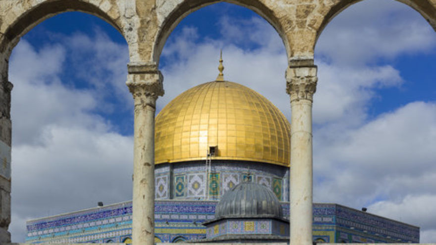 The Dome of the Rock on the Temple Mount. Credit: Andrew Shiva via Wikimedia Commons.