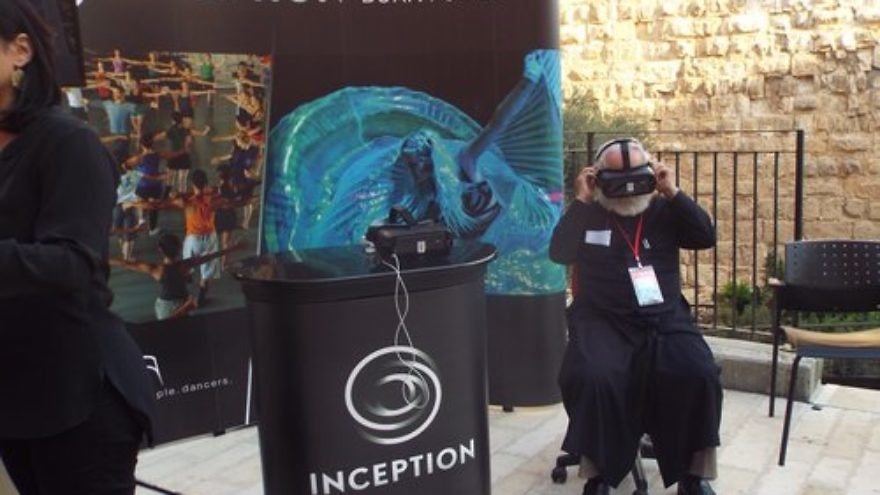 Inception VR's virtual reality experience at Jerusalem's Tower of David Museum. Credit: Judy Lash Balint.