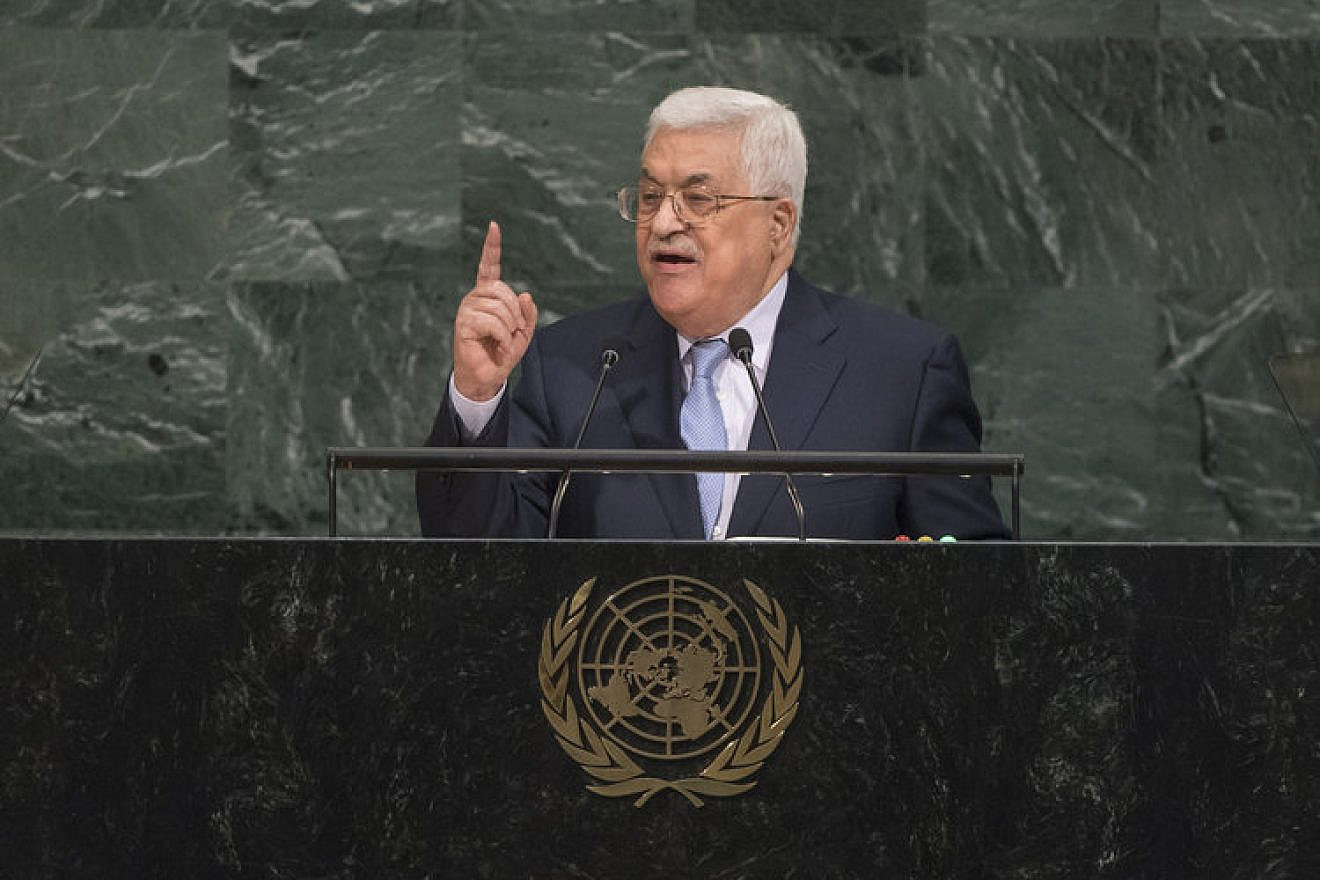 Palestinian Authority President Mahmoud Abbas addresses the general debate of the United Nations General Assembly Sept. 20, 2017. Credit: U.N. Photo/Cia Pak.