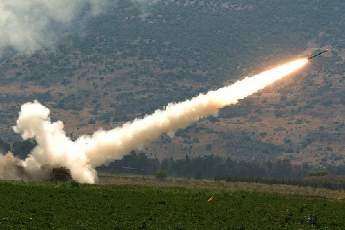 An Israeli rocket fired at a Hezbollah target during the Second Lebanon War in 2006. Credit: Haim Azulay/Flash90.
