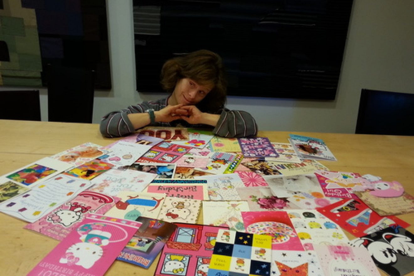Masha Roth with her birthday cards. Credit: Courtesy of the Roth family.