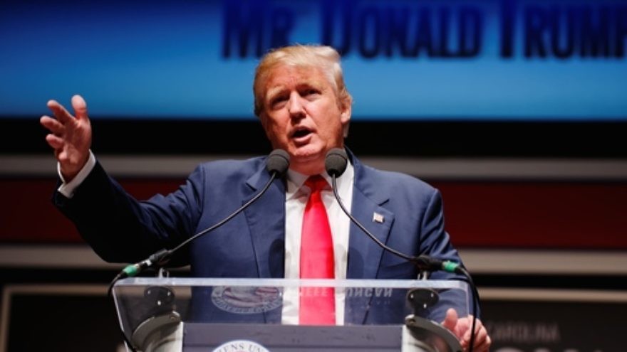 Click photo to download. Caption: Donald Trump speaks at the South Carolina Freedom Summit on May 9, 2015. Credit: Michael Vadon via Wikimedia Commons.
