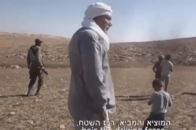 Footage of controversial pro-Palestinian activist Ezra Nawi, of the Israeli NGO Ta'ayush, that was aired on Israel's Channel 2. Credit: YouTube.