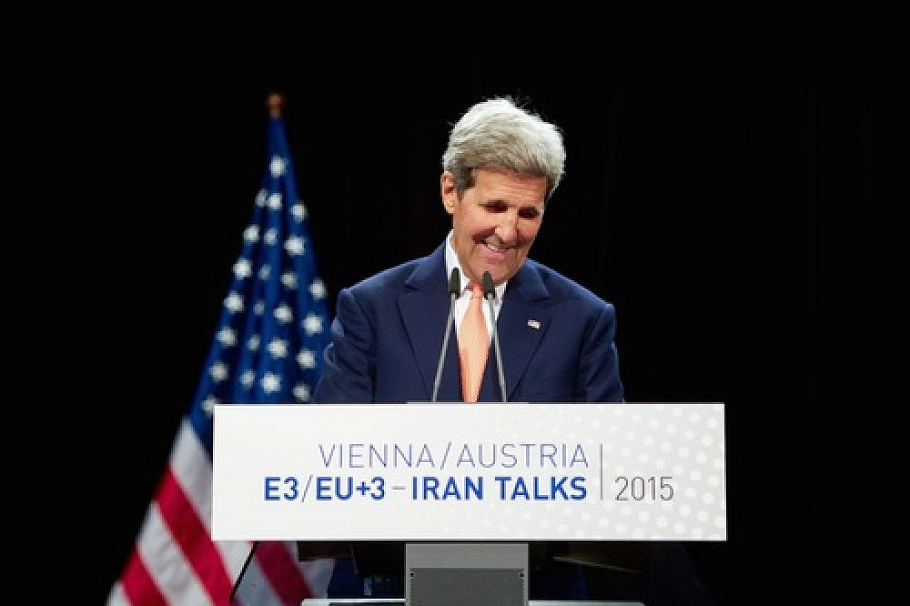 U.S. Secretary of State John Kerry addresses reporters in Vienna following the announcement of a nuclear deal with Iran on July 14, 2015. Credit: U.S. State Department.