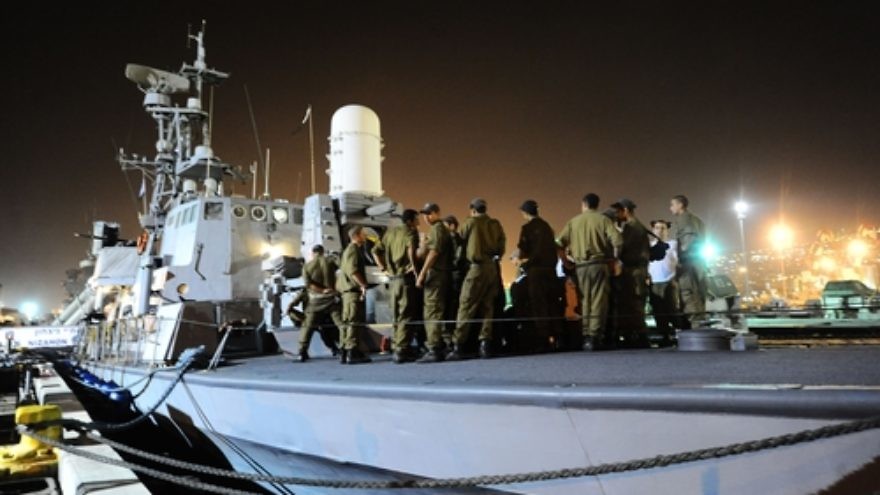 In May 2010, Israeli naval forces prepare to implement Israel's decision to prevent the Mavi Marmara flotilla from breaching the maritime blockade on Gaza. Nine Turkish militants who attacked Israeli commandos on the vessel died in subsequent clashes, leading to the deterioration of Turkey-Israel relations. On June 27, 2016, Turkey and Israel reached a deal to restore ties after their six-year rift. Credit: SSgt. Michael Shvadron, IDF Spokesperson's Unit.