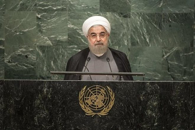 Iranian President Hassan Rouhani addresses the 71st United Nations General Assembly in New York City, Sept. 22, 2016. Credit: UN Photo/Cia Pak.