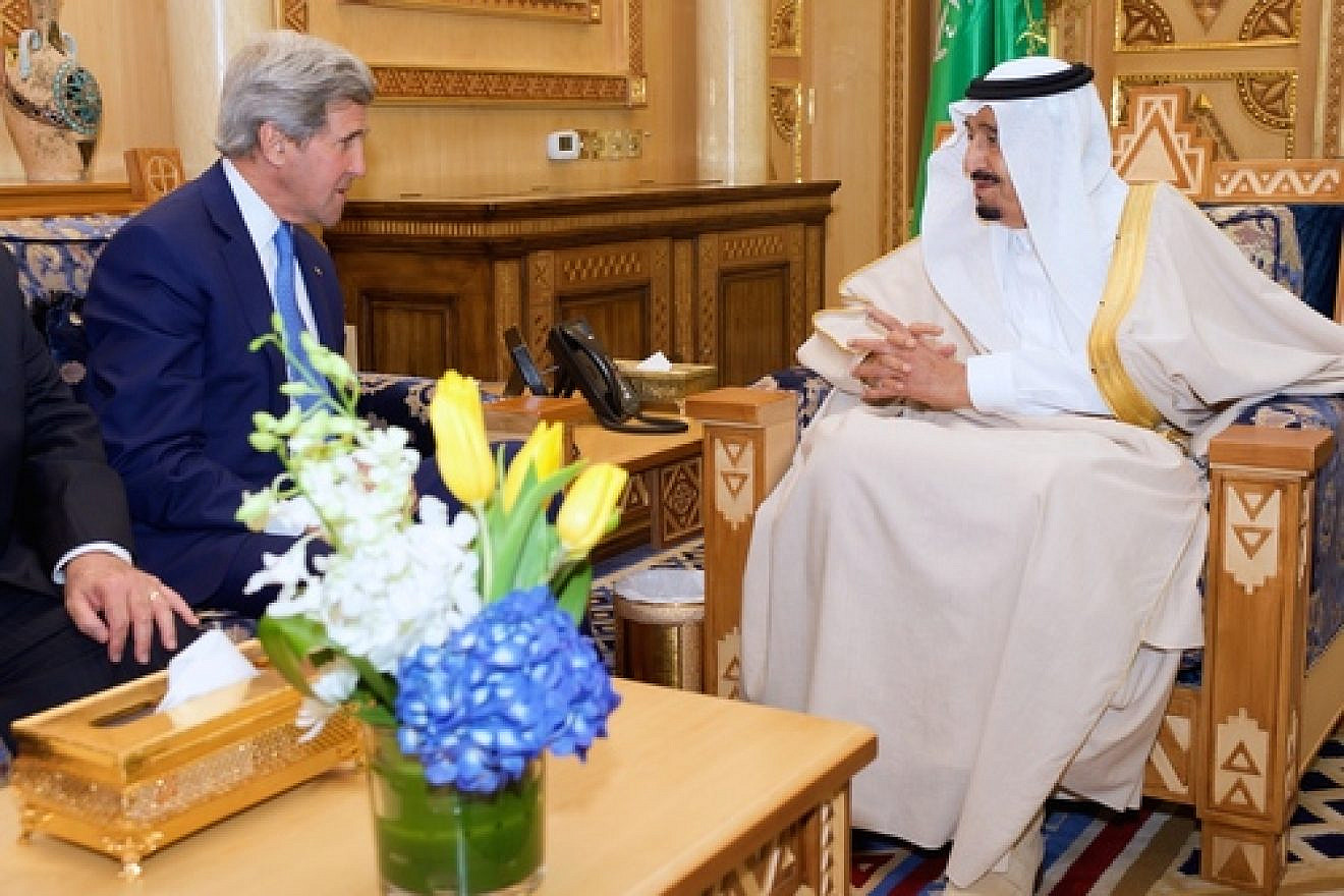 Saudi Arabia's King Salman, with U.S. Secretary of State John Kerry in the Saudi capital of Riyadh in March, will not be attending the White House's May 14 summit with Gulf Arab leaders. Credit: U.S. Department of State.