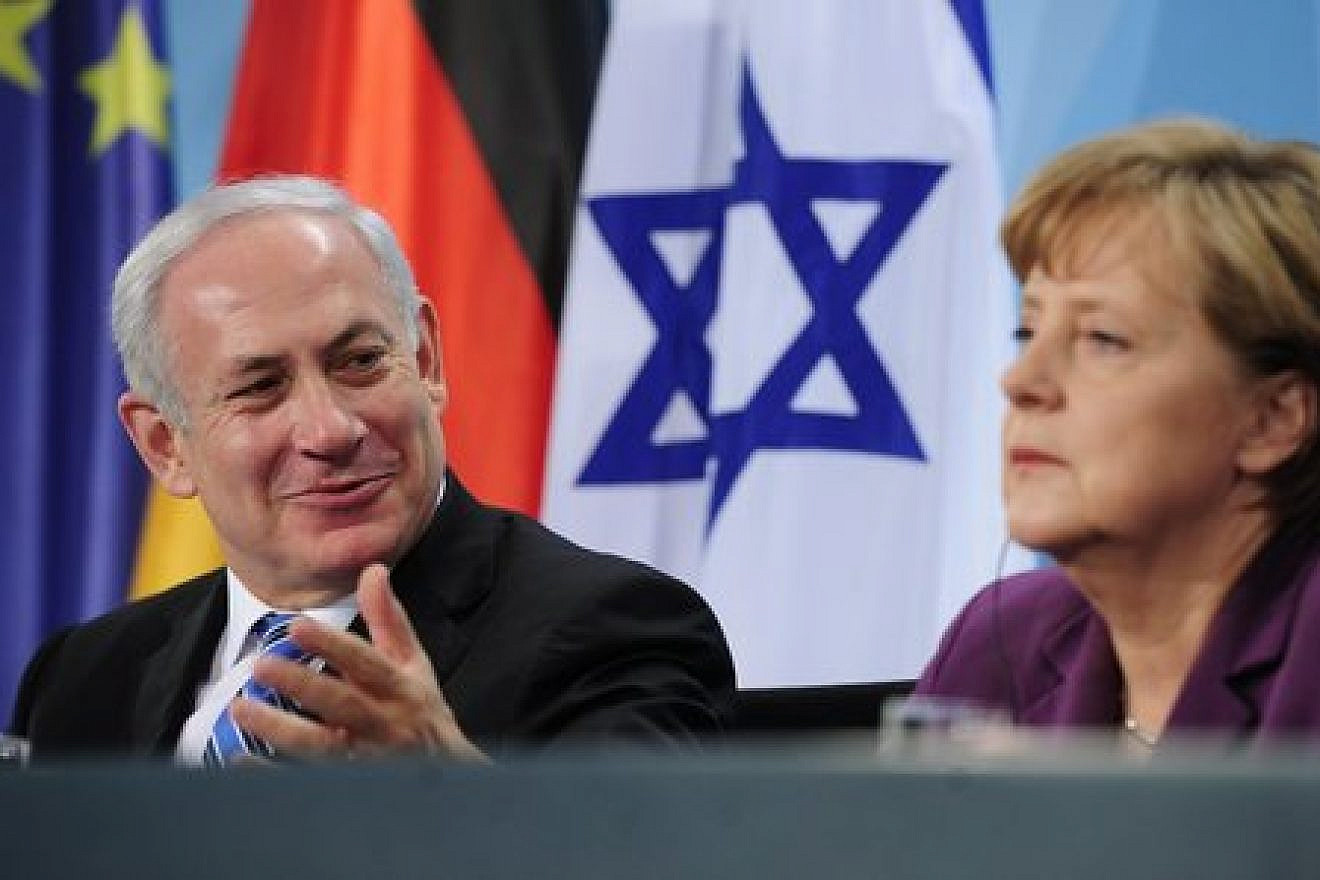 Israeli Prime Minister Benjamin Netanyahu and German Chancellor Angela Merkel in 2011. Credit: EPA/Hannibal Hanschke.