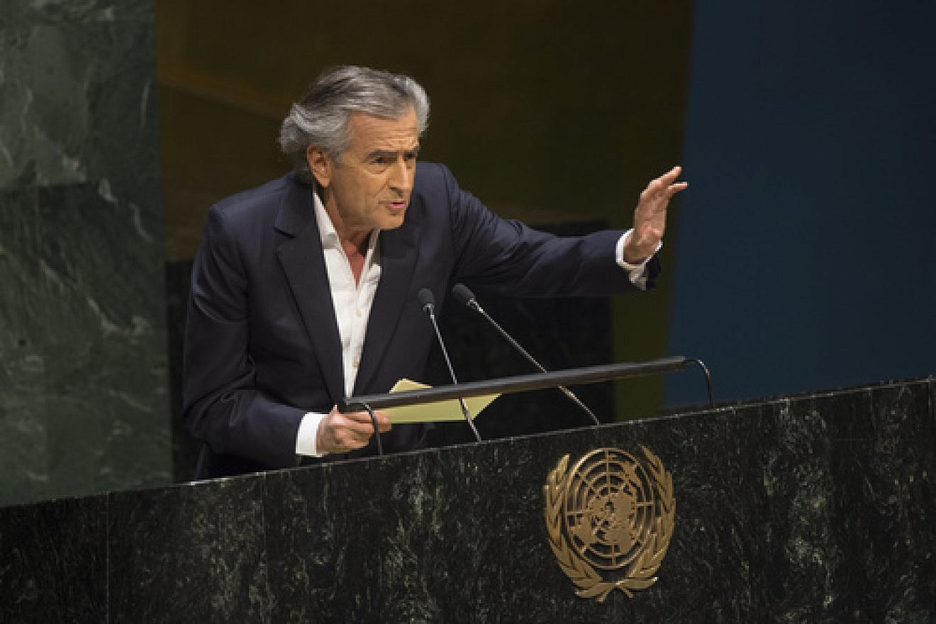 French philosopher and writer Bernard-Henri Levy addresses a U.N. General Assembly meeting on antisemitism. One recent Iranian assassination plan reportedly targeted Levy, an outspoken critic of repressive regimes. Credit: U.N. Photo/Eskinder Debebe.