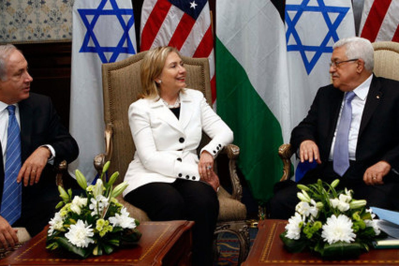 Hillary Clinton, then the U.S. secretary of state, hosts direct talks between Israeli Prime Minister Benjamin Netanyahu and Palestinian Authority leader Mahmoud Abbas in Sharm El Sheikh, Egypt, Sept. 14, 2010. Credit: U.S. State Department.
