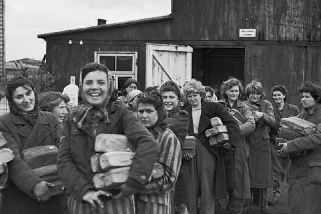 Female survivors of the Bergen-Belsen concentration camp in April 1945. Credit: No. 5 Army Film & Photographic Unit, Oakes, H (Sgt.).