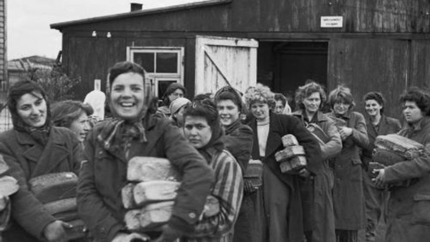 Female survivors of the Bergen-Belsen concentration camp in April 1945. Credit: No. 5 Army Film & Photographic Unit, Oakes, H (Sgt.).