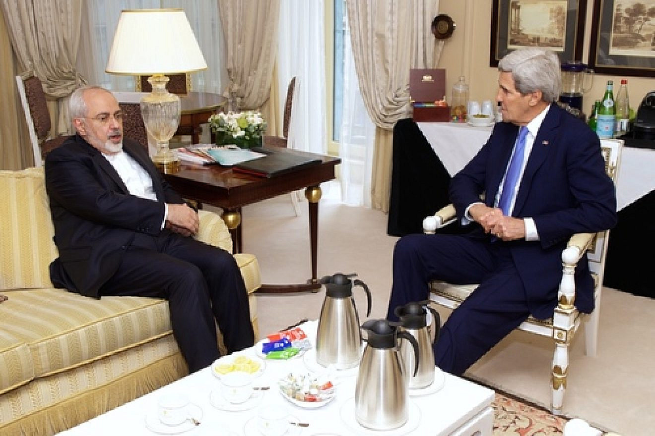 On Jan.16, 2015, U.S. Secretary of State John Kerry meets with Iranian Foreign Minister Mohammad Javad Zarif in Paris. Credit: U.S. State Department.