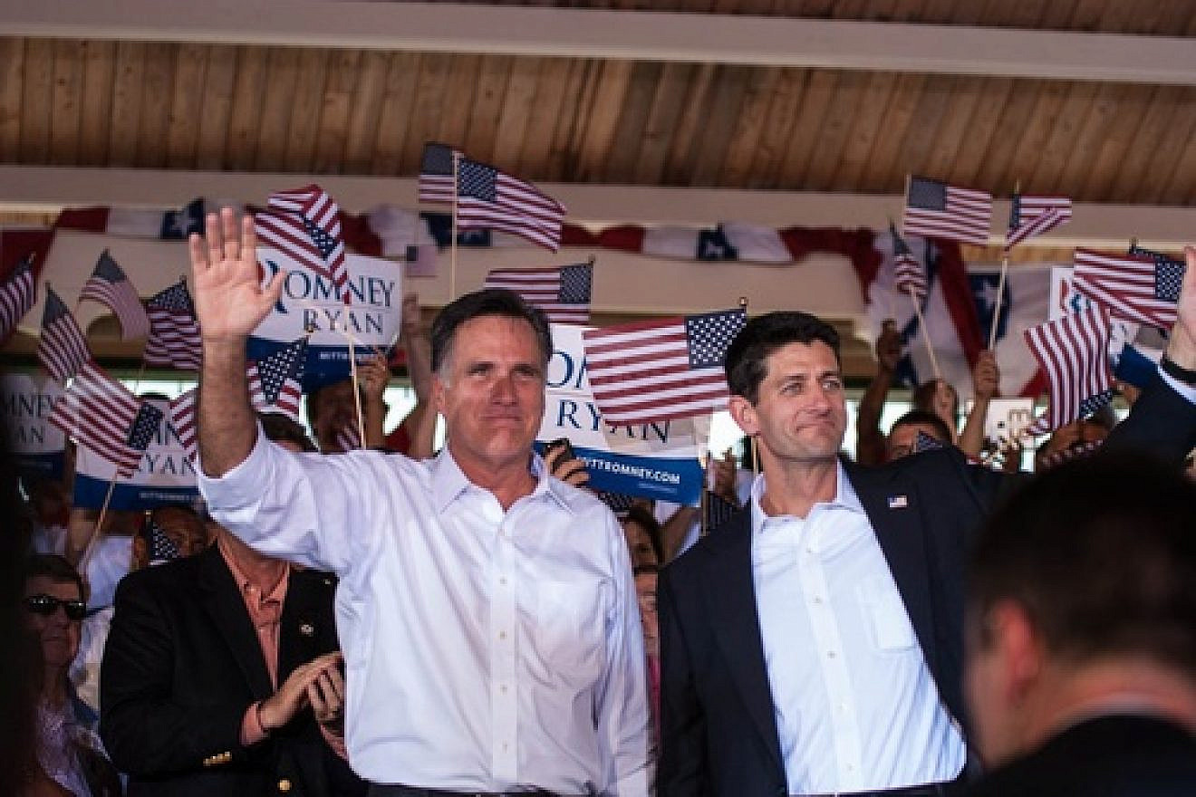 Click photo to download. Caption: Mitt Romney (left) and Paul Ryan at a campaign rally in Manassas, VA, on Aug. 12. Credit: Monkeyz_uncle/Wikimedia Commons.
