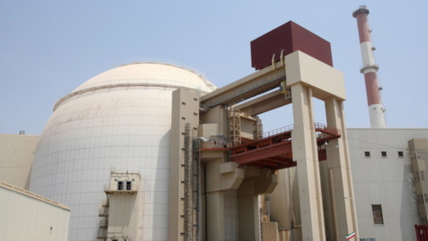 The nuclear power plant in Bushehr in southern Iran. Credit: EPA/Abedin Taherkenareh.