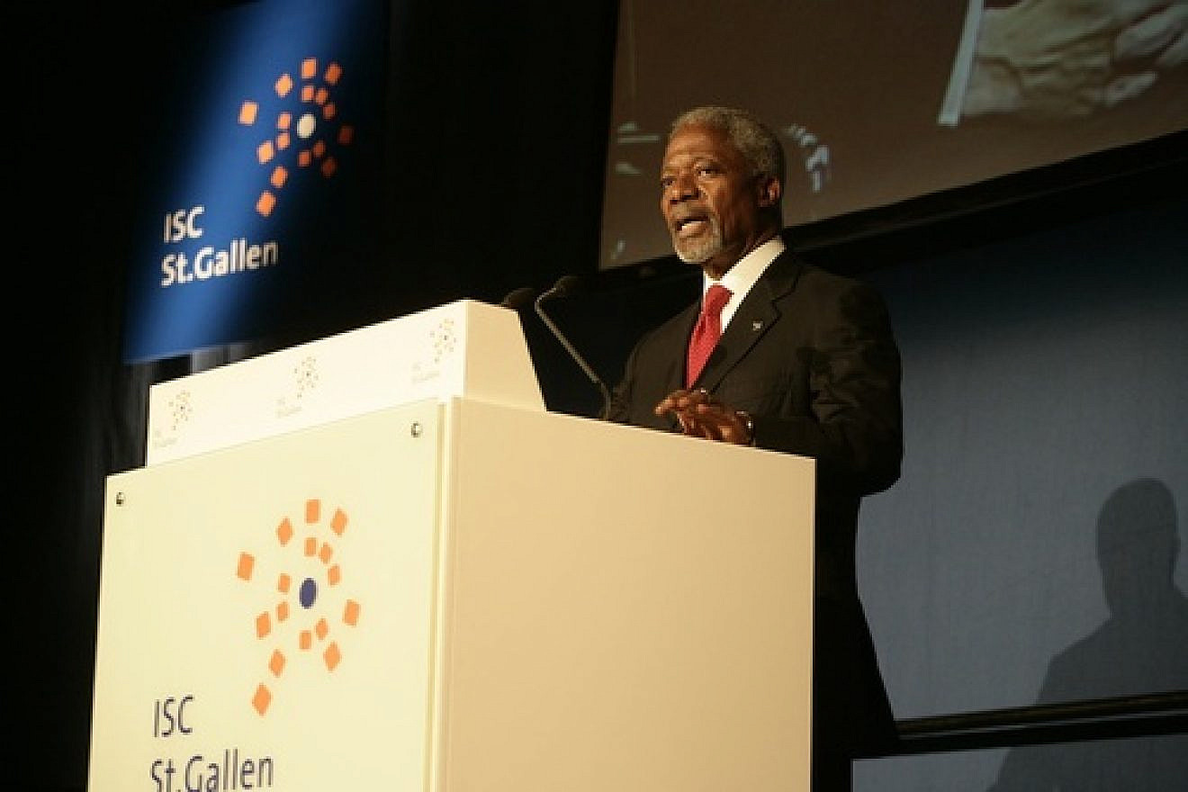 Kofi Annan, pictured, was jointly appointed by the United Nations and the Arab League this February as their envoy to Syria. Credit: International Students' Committee.