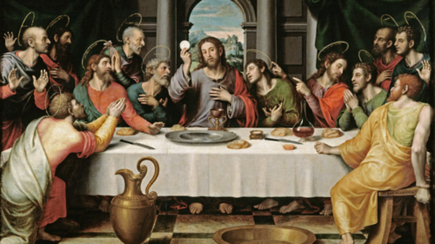 An illustration of the Last Supper. Credit: Vicente Juan Masip via Wikimedia Commons.