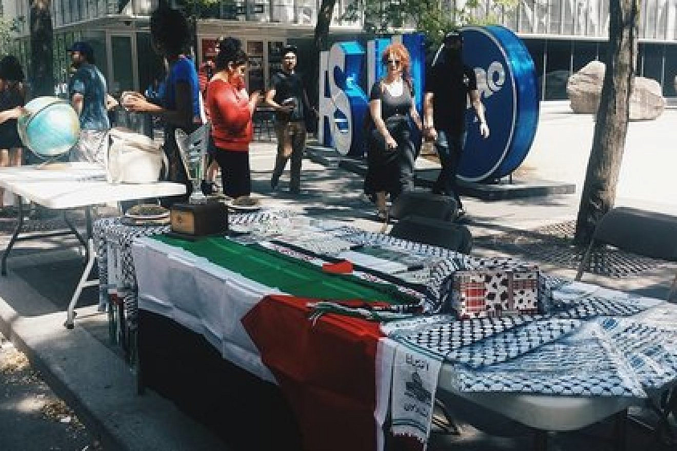 A Students for Justice in Palestine (SJP) display at Ryerson University in Toronto. Credit: SJP Ryerson via Facebook.