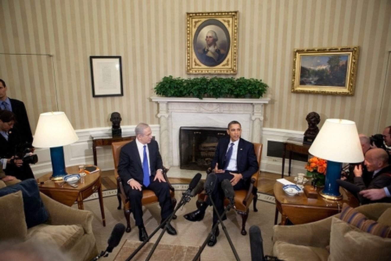 U.S. President Barack Obama and Israeli Prime Minister Benjamin Netanyahu meet in the White House on March 5, 2012. Credit: White House Photo.