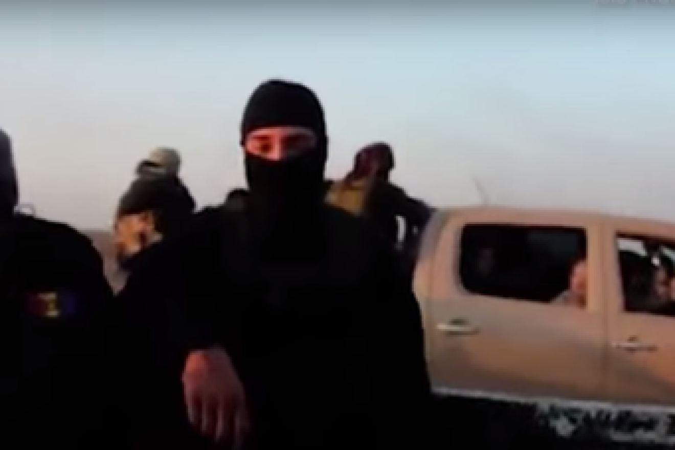Islamic State terrorists in Syria. Source: Screenshot.