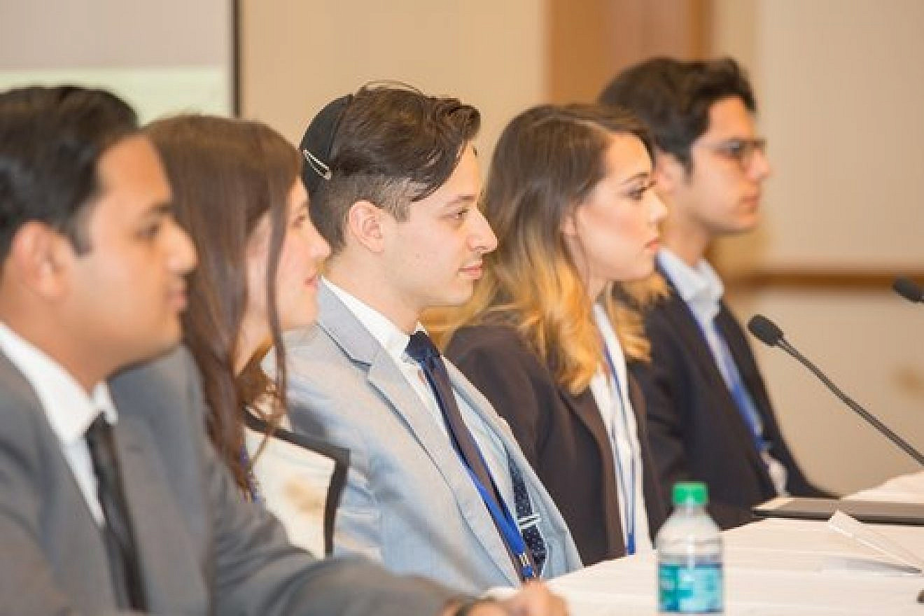 A panel discussion featuring college students during the CAMERA media watchdog's Dec. 4, 2017 national conference at Harvard University. Credit: Courtesy.