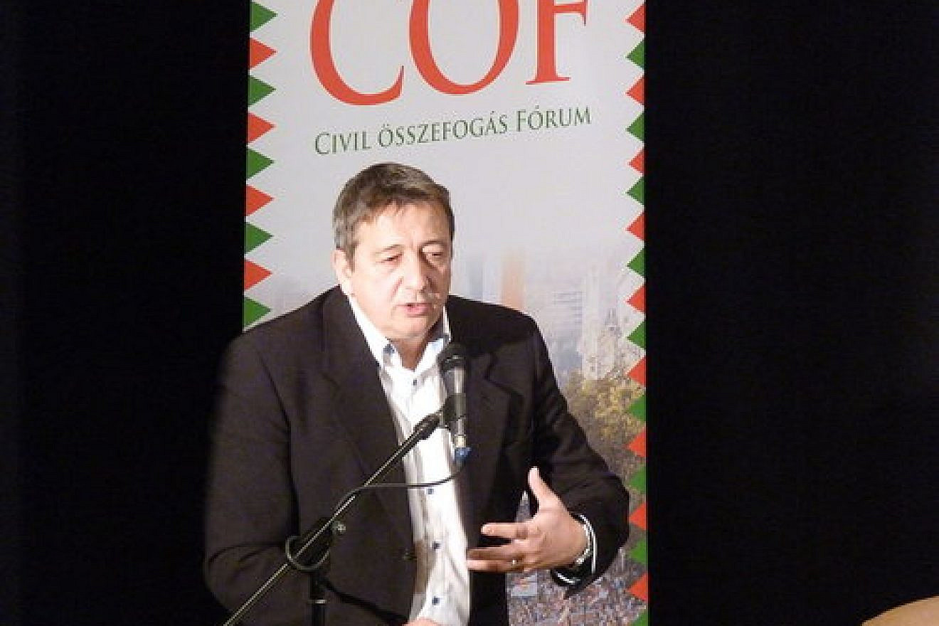 Zsolt Bayer, Founder of the Hungarian political party Fidesz, in 2016.