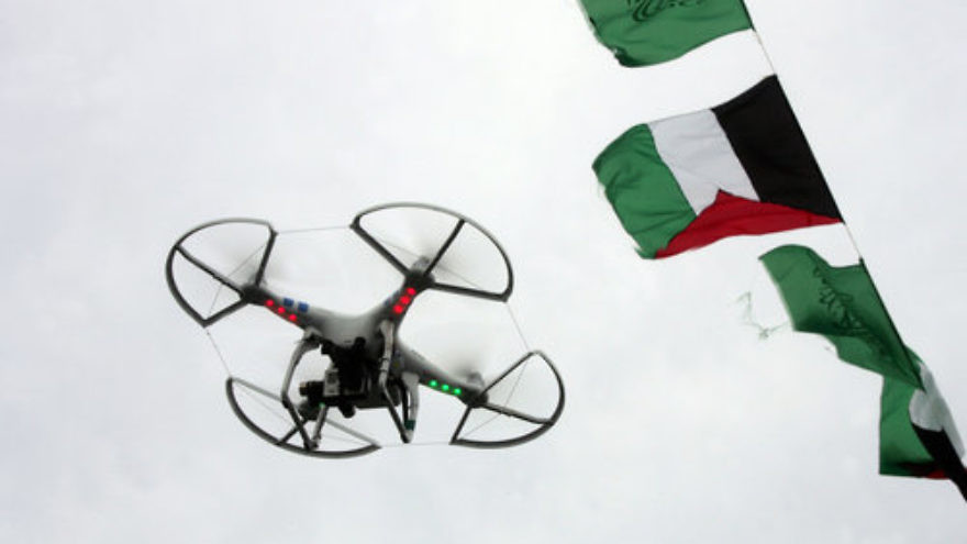 A drone camera used by the Hamas terror group in the Gaza Strip. Photo by Abed Rahim Khatib/Flash90.