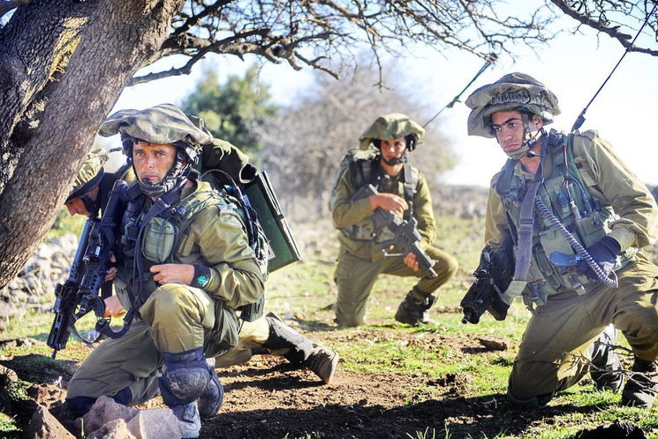 Israeli soldiers participate in a drill in northern Israel. Credit: IDF.