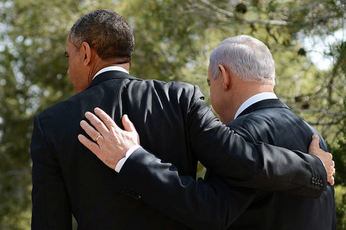 U.S. President Barack Obama and Israeli Prime Minister Benjamin Netanyahu in Jerusalem during the president's visit to Israel in 2013. Credit: Kobi Gideon/GPO via Getty Images.