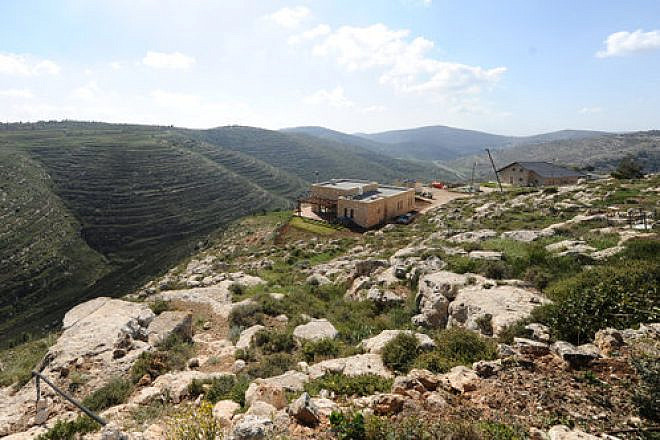 View of an outpost situated near the Israeli settlement of Shiloh, outside of Jerusalem in 2014. Credit: Mendy Hechtman/Flash90.