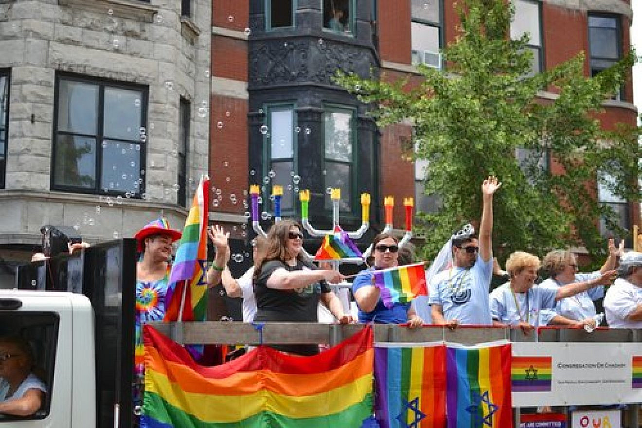 A Jewish gay pride float at Chicago's gay pride parade in 2013. Credit: Wikimedia Commons.