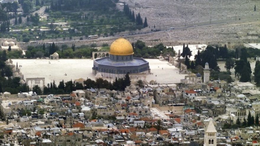 Click photo to download. Caption: A view of the Temple Mount. Credit: Godot13 via Wikimedia Commons.
