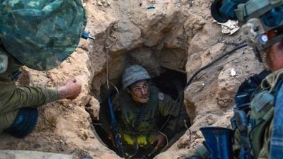 IDF soldiers work to discover and dismantle Hamas’s terror tunnels in the Gaza Strip in July 2014. Credit: IDF.