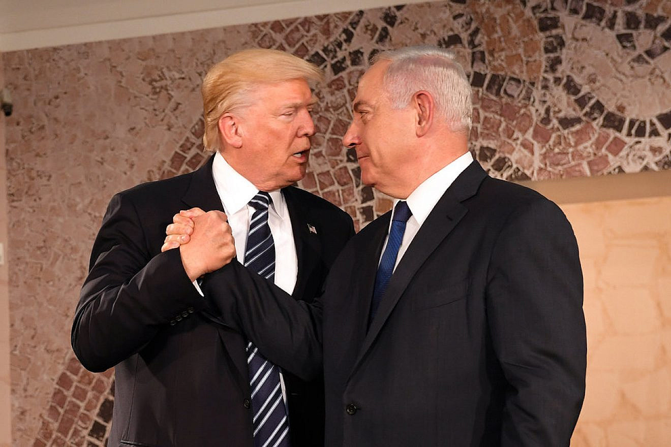 U.S. President Donald Trump and Israeli Prime Minister Benjamin Netanyahu at the Israel Museum in Jerusalem on May 23, 2017. Credit: U.S. Embassy in Israel.