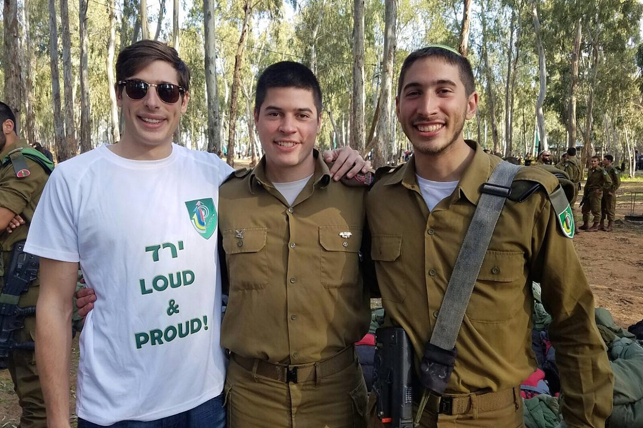 From left: Brothers Adam, Eitan and Yered Stufflebeam have all served as lone soldiers in the Israel Defense Forces. Credit: Courtesy of the Stufflebeam family.