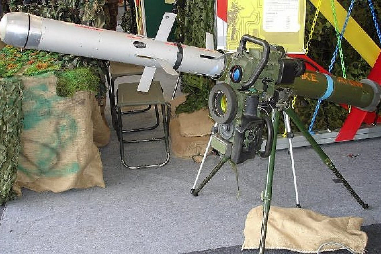 An Israeli Spike anti-tank missile. Credit: Dave1185/Wikimedia Commons.