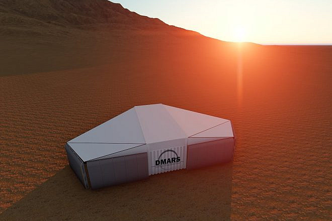 An artist's rendering of the D-Mars station in Israel's Negev desert. Credit: D-Mars Project.