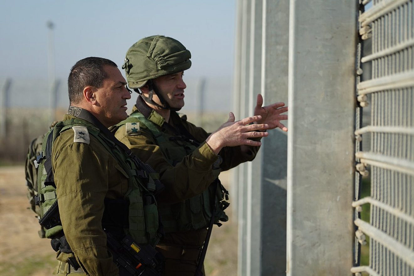Israel Defense Forces Maj. Gen. Eyal Zamir, GOC of the Southern Command, near the Kerem Shalom border crossing between Israel and the Gaza Strip in late January after a Hamas tunnel was destroyed. Credit: IDF Spokesperson’s Unit.