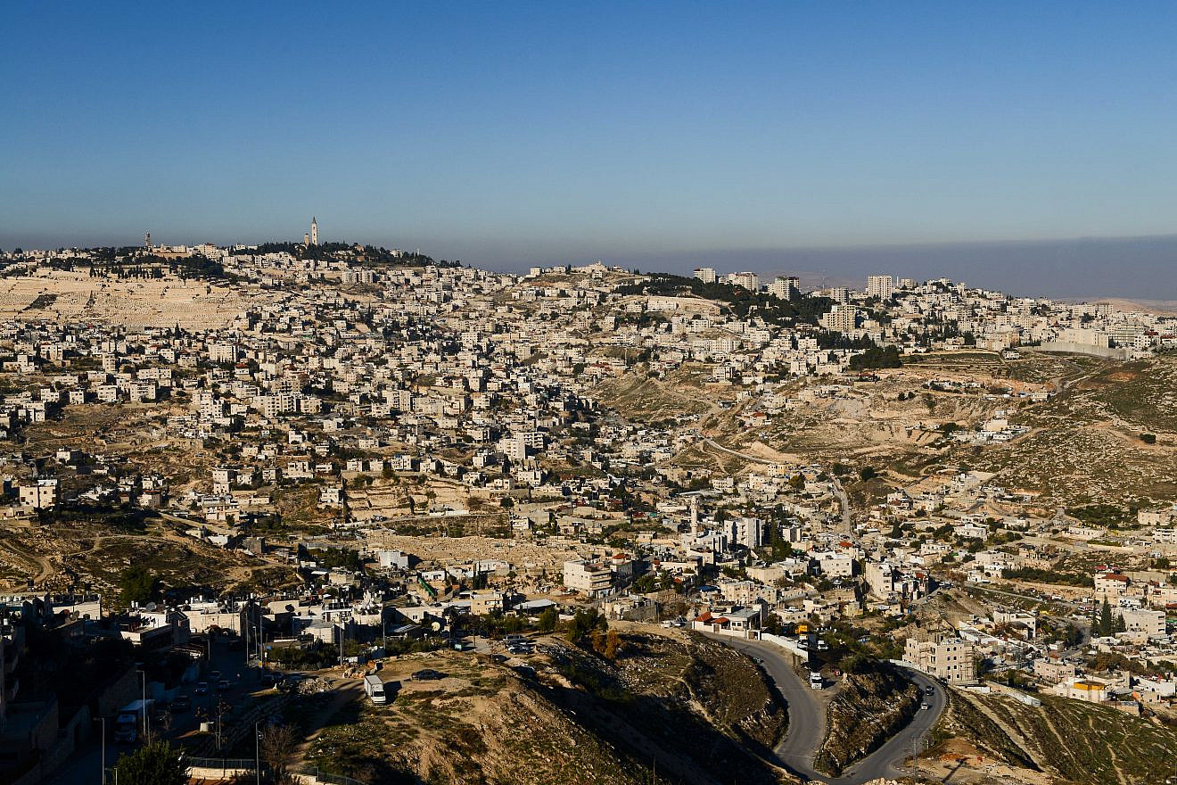 View of East Jerusalem neighborhood of Jabel Mukaber, on January 8, 2018. Photo by Mendy Hechtman/Flash90.