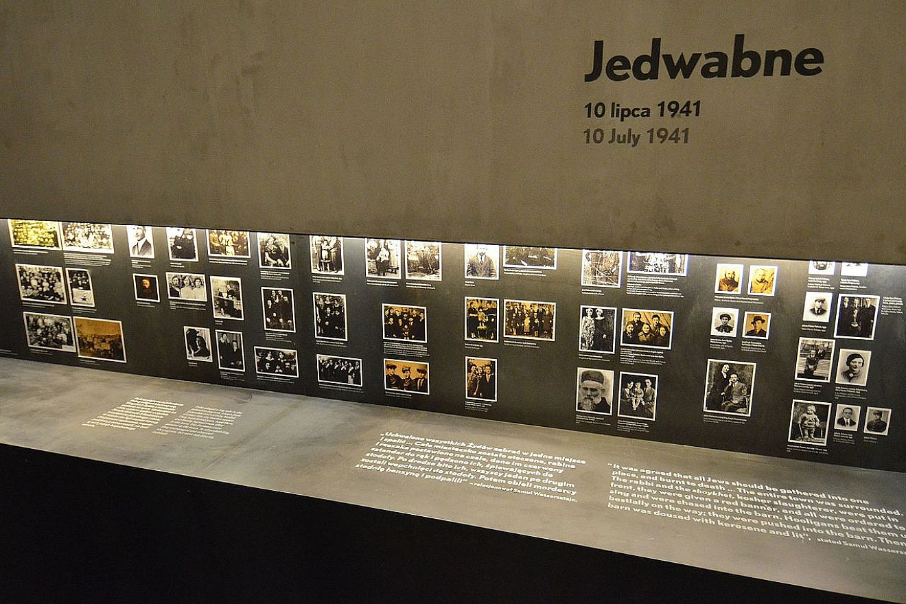 Part of a core exhibition dedicated to the Jedwabne pogrom at the Museum of the History of Polish Jews in Warsaw. Credit: Wikimedia Commons.