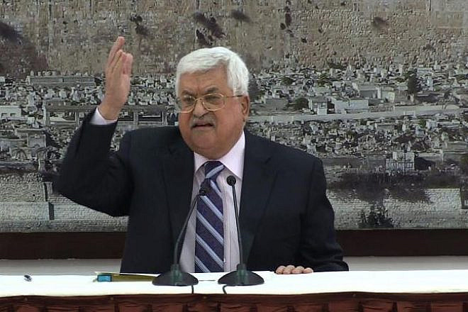 Palestinian Authority leader Mahmoud Abbas. Credit: JCPA.