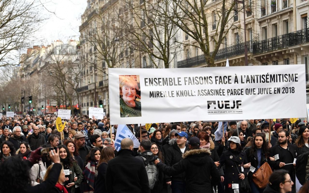 Thousands march in Paris following murder of Holocaust survivor ...