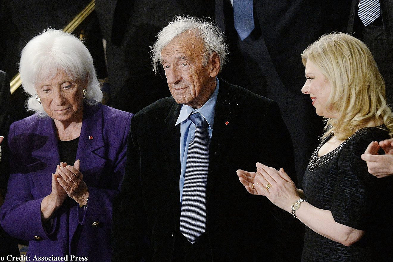 Nobel Peace Prize laureate and Holocaust survivor Elie Wiesel attends Israeli Prime Minister Benjamin Netanyahu's joint session of the U.S. Congress address at the Capitol in Washington, D.C. on March 3, 2015. Photo by Olivier Douliery/Sipa USA