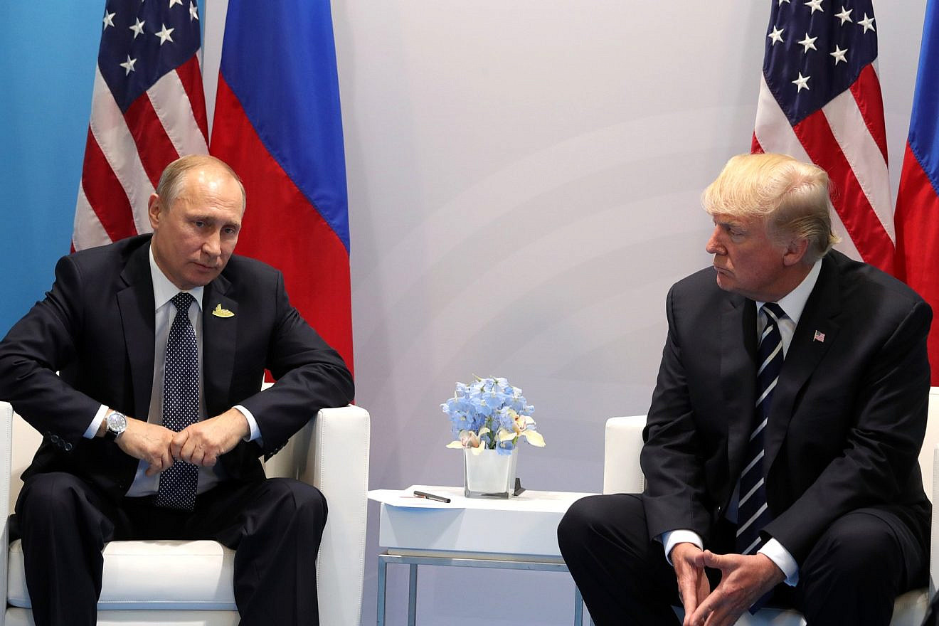 Russian President Vladimir Putin and U.S. President Donald Trump at the G-20 Summit in Hamburg, Germany, in 2017. Credit: Wikimedia Commons.